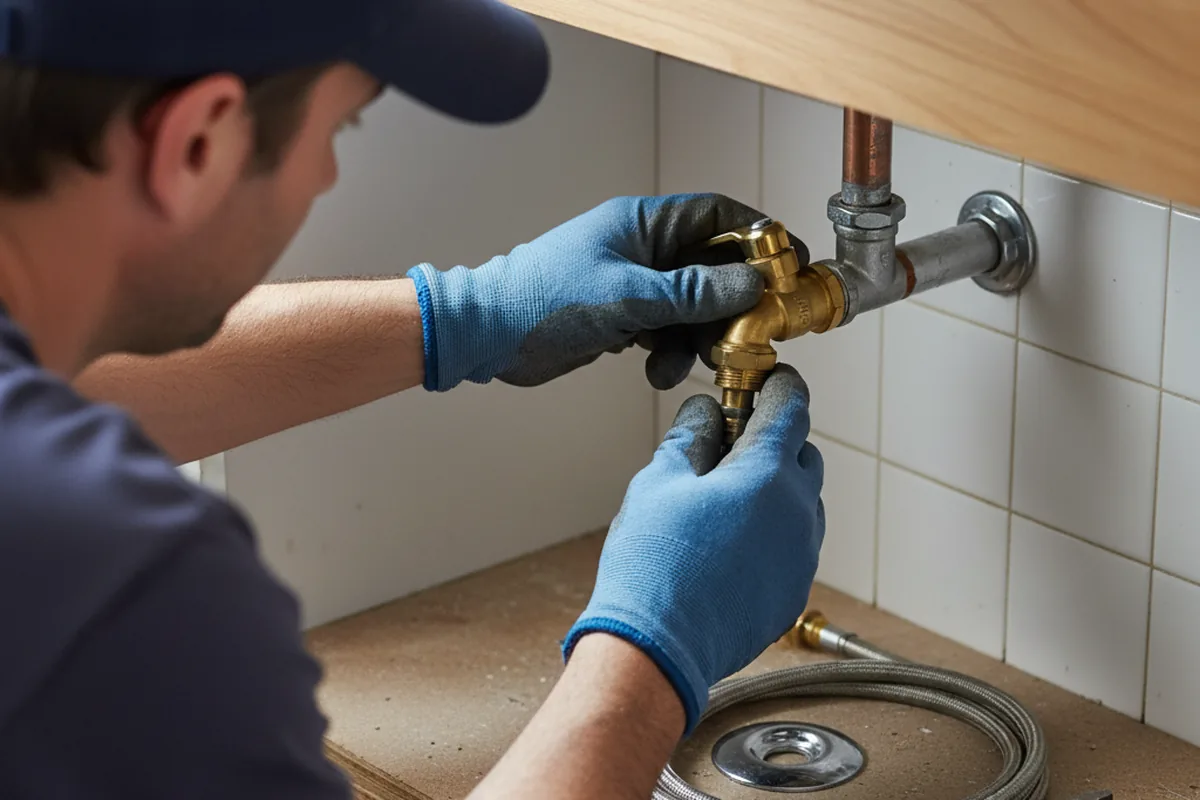 Shutoff valve and fitting work during Emergency Plumbing in Camillus